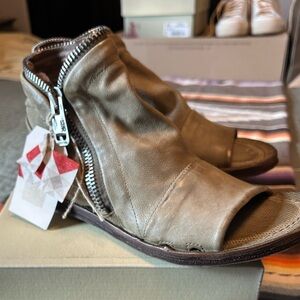 A.S.98 Ritchie Sandal Open-Toe Leather